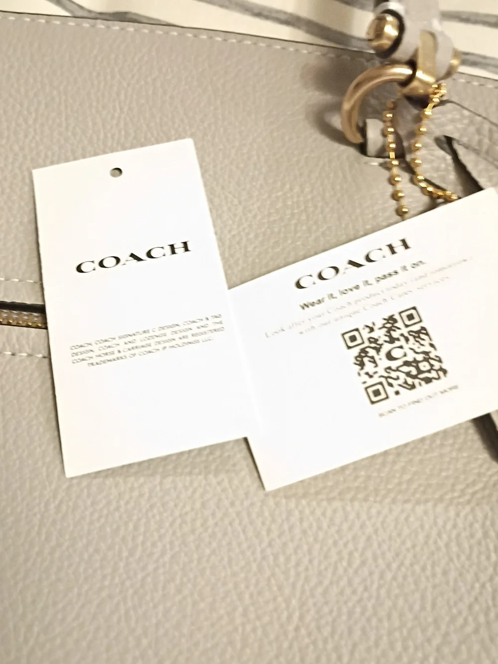 Coach Bella Grey Leather Satchel